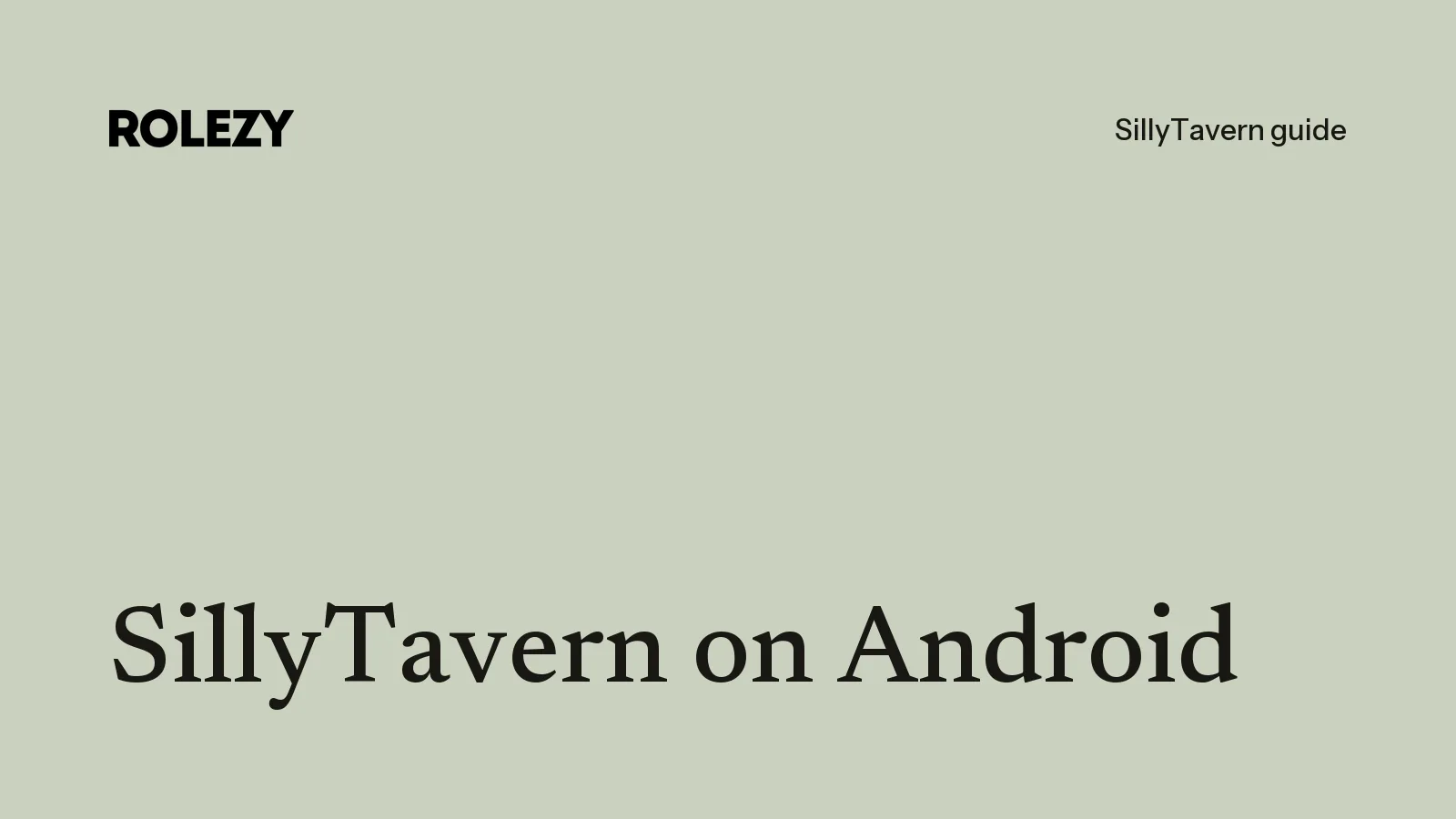 SillyTavern on Android